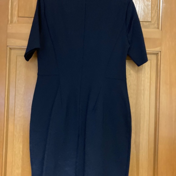 Land’ End Ponte Sheath Dress, Navy, 8P - Picture 4 of 7